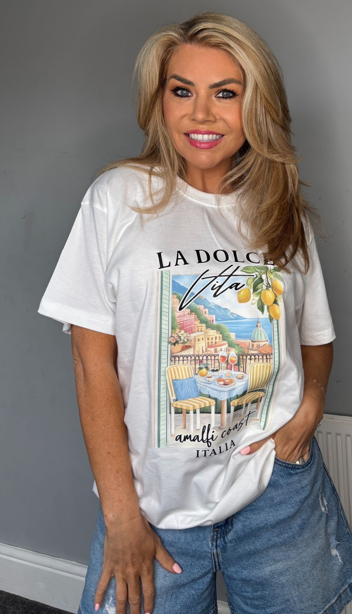 La Dolce Vita tee white