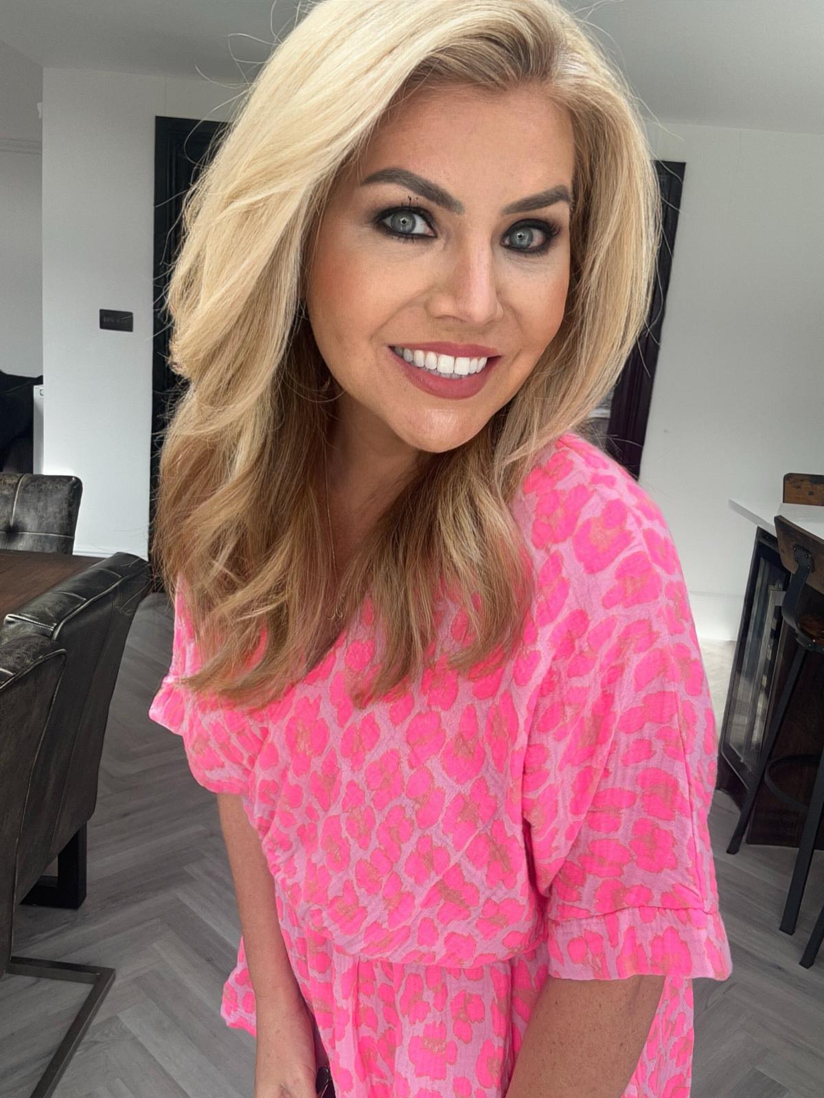 ‘Alexa’ animal print playsuit