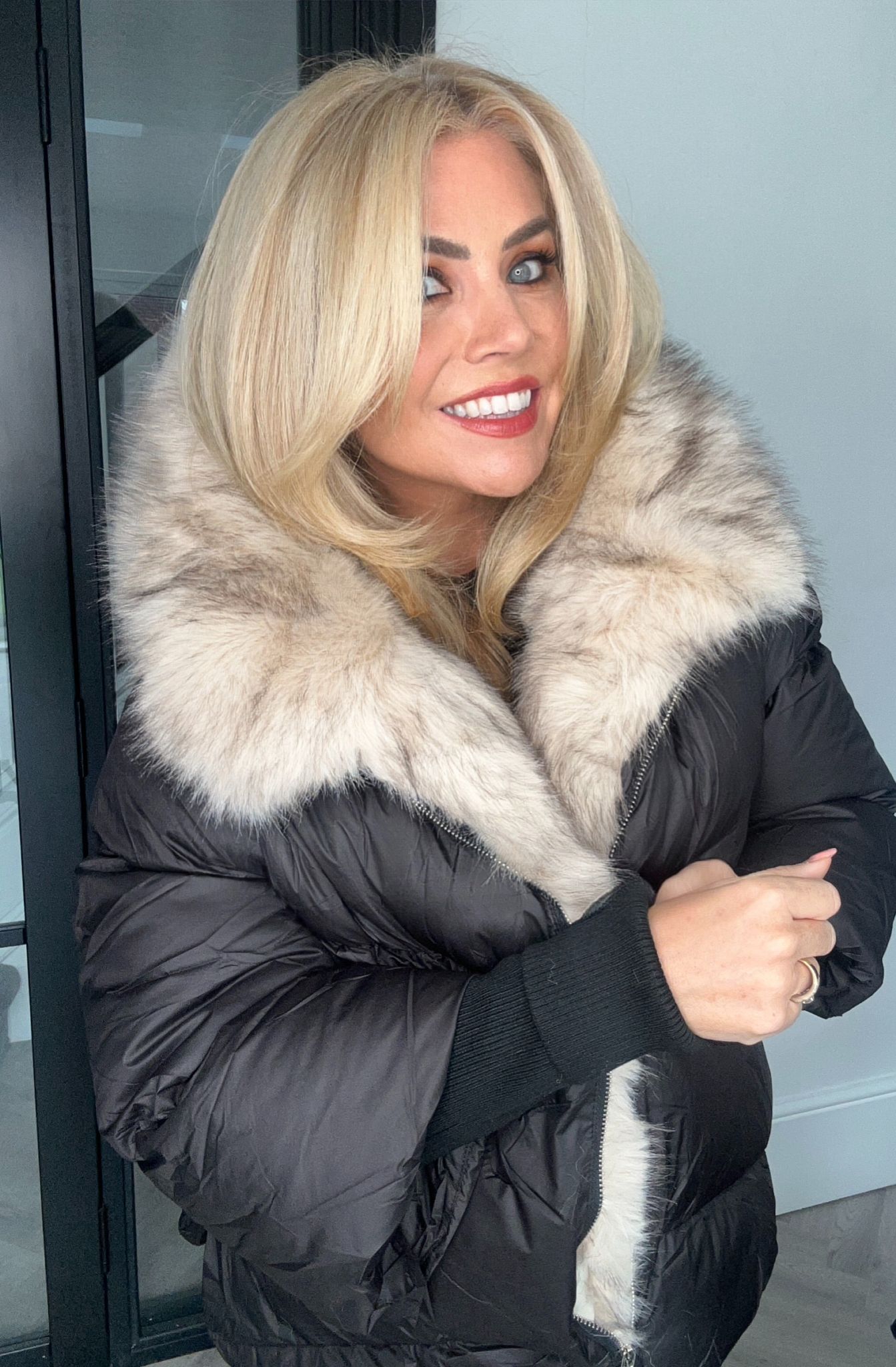 Roxy faux fur padded coat