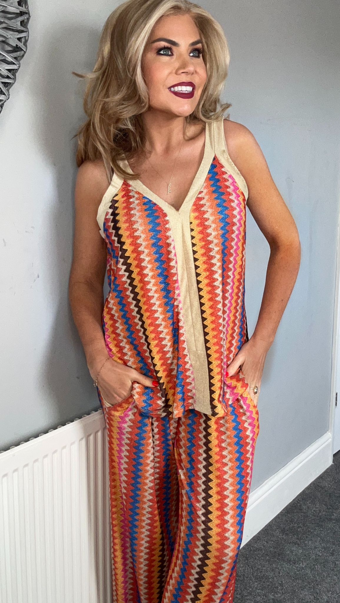 Izzy zig zag orange