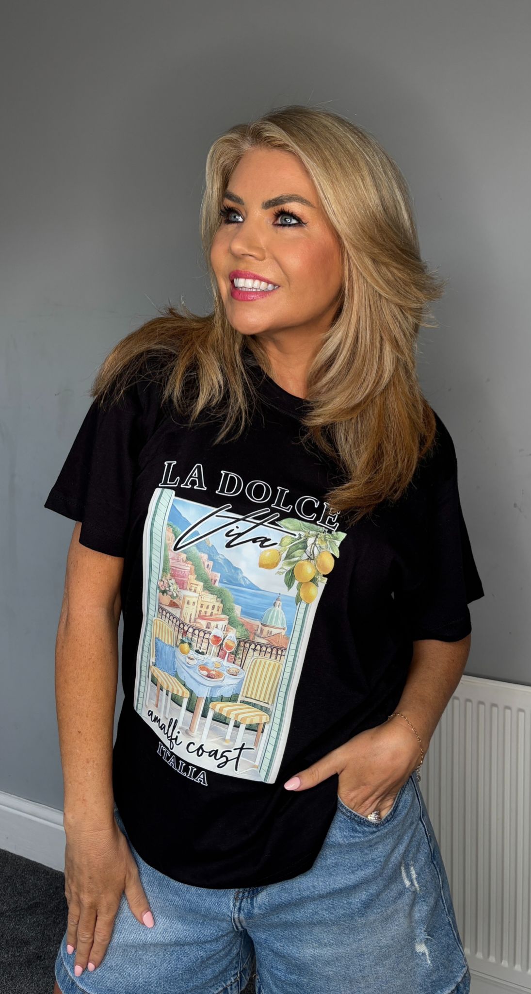 La Dolce vita tee black