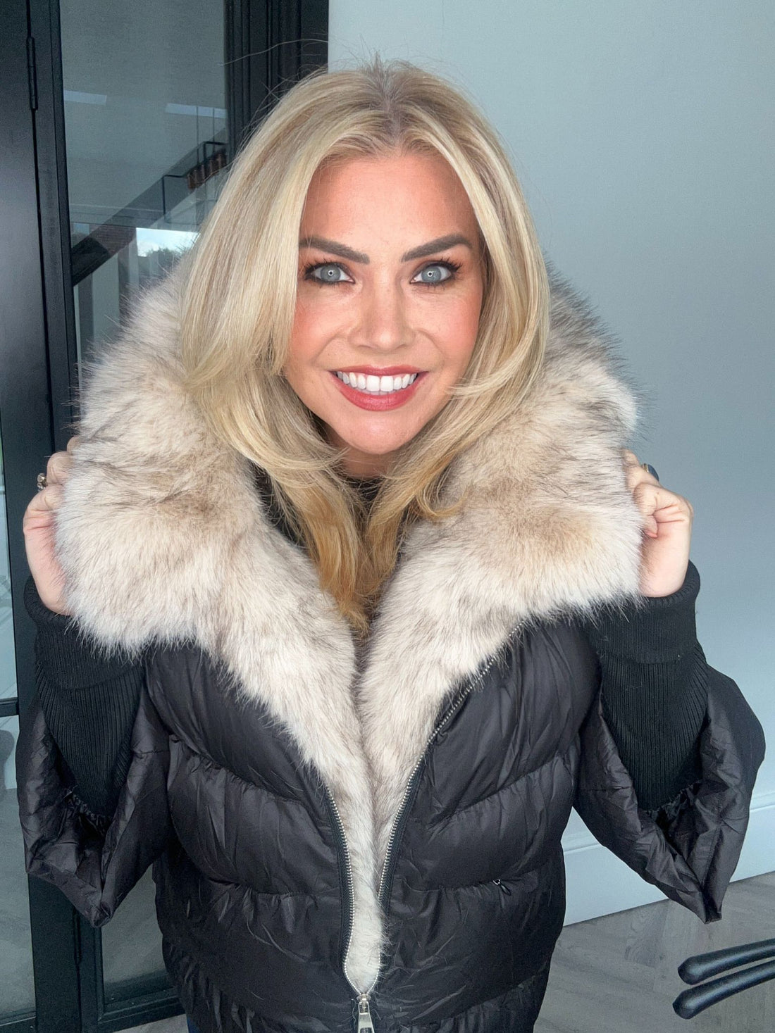 Roxy faux fur padded coat