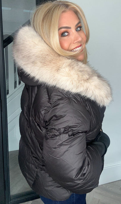 Roxy faux fur padded coat