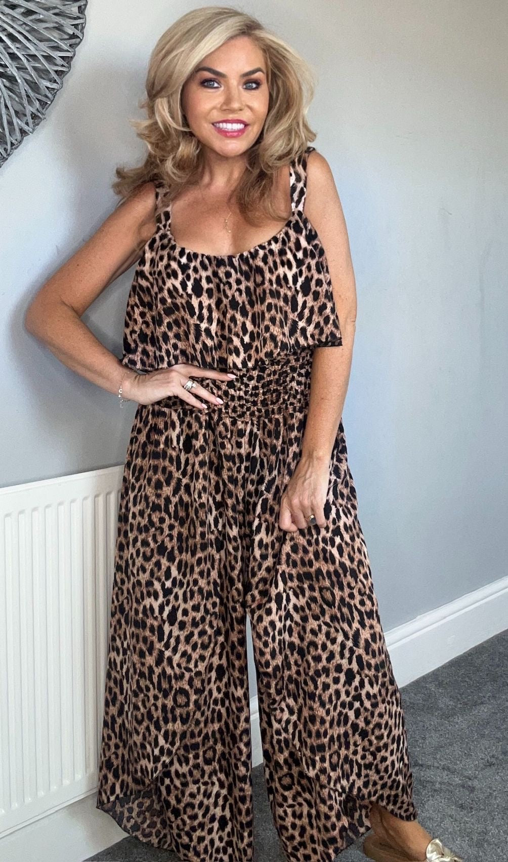 Erica animal print jumpsuit