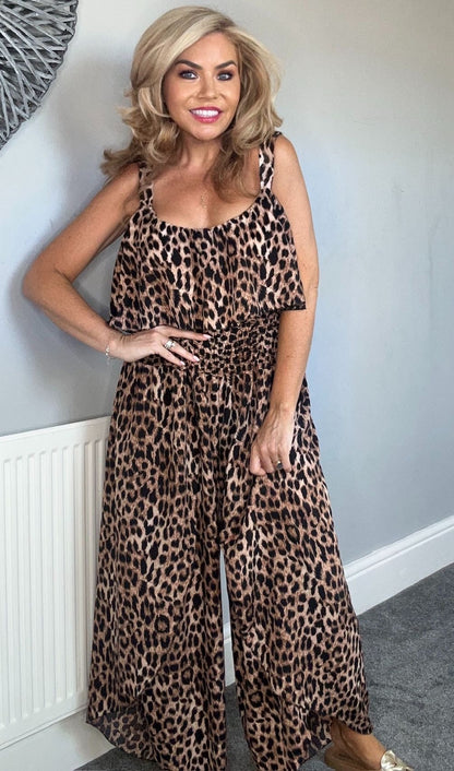 Erica animal print jumpsuit